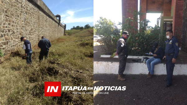 HALLAN UN PAN DE MARIHUANA AL COSTADO DEL MURO DEL PENAL.