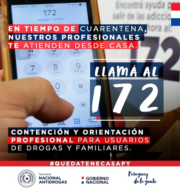 Continúa la atención telefónica a usuarios de drogas y sus familias