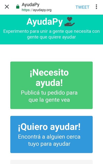 Lanzan plataforma para pedir ayuda y ayudar en Paraguay