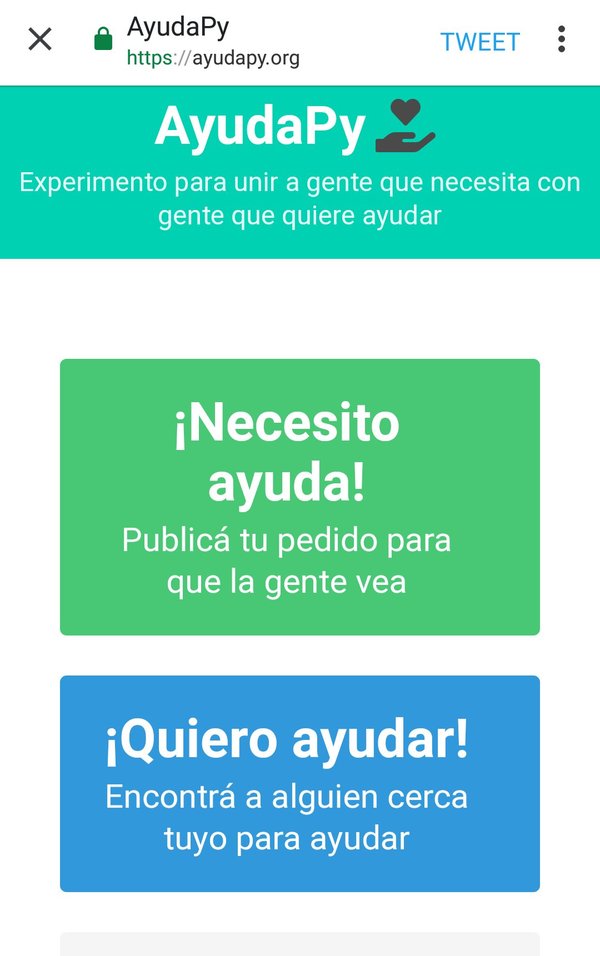 Lanzan plataforma para pedir ayuda y ayudar en Paraguay