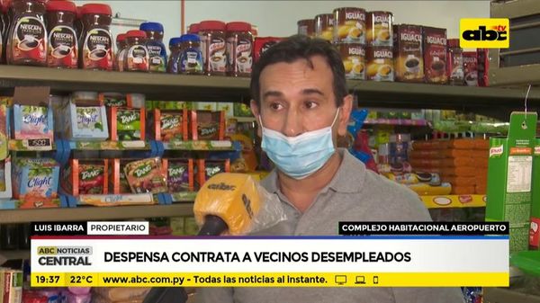 Despensa contrata a vecinos desempleados - ABC Noticias - ABC Color
