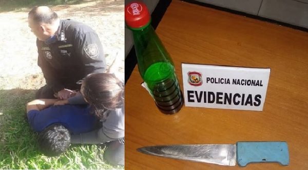 Expolicía es detenido por agredir a su vecino