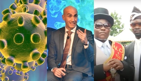 Coronavirus, Mazzoleni y bailarines fúnebres en forma de chipa - Teleshow