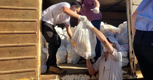 Colonias menonitas y alemanes de San Pedro entregan kits de víveres a 350 familias