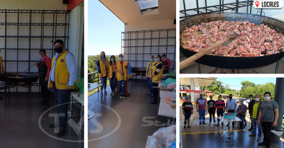 En Cambyretá: Club de León prepara el almuerzo para más de 250 familias