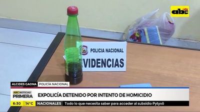 Expolicía detenido por intento de homicidio  - ABC Noticias - ABC Color