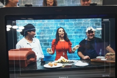 Vivi Figueredo hizo chipas en televisión