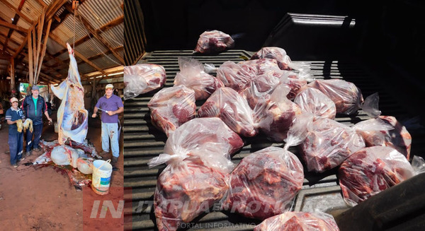 SACRIFICÓ UN ANIMAL Y DONÓ CARNE A FAMILIAS DE SAN BUENAVENTURA.