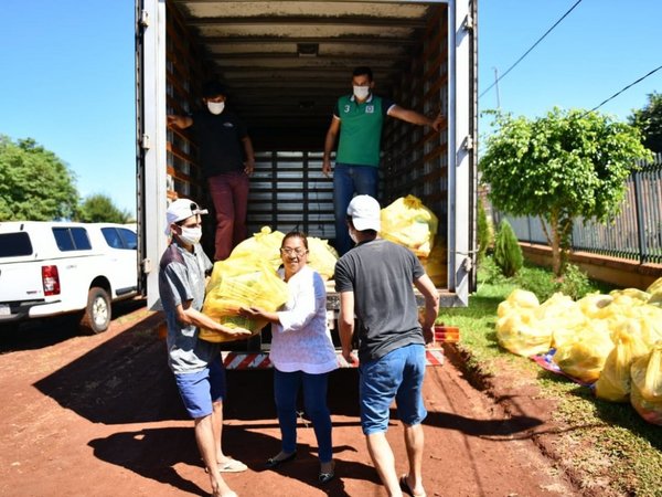 Covid-19: Entregan más de 30.000 kilos de alimentos en Alto Paraná