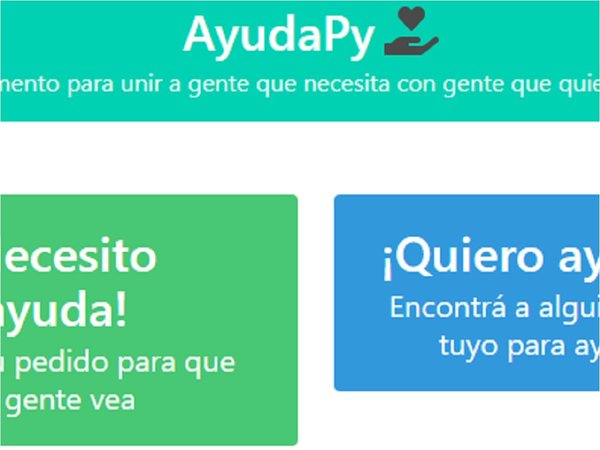 Covid-19: Crean plataforma para ayudar a personas en situación vulnerable