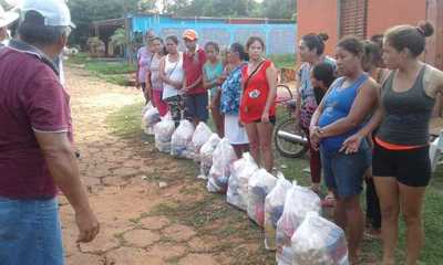 Grupo solidario distribuyó viveres en Yby Ya’u