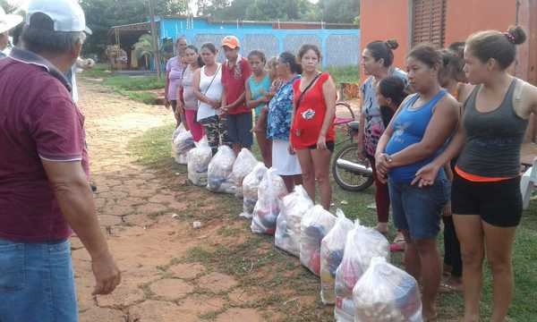 Grupo solidario distribuyó viveres en Yby Ya’u