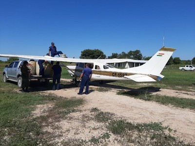 En Bahía Negra, incautan 385 kilos de cocaína y una avioneta