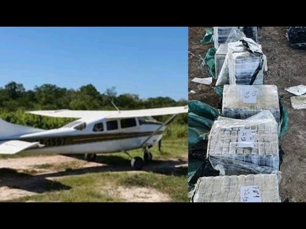 INCAUTAN 385 KILOS DE COCAINA Y UNA AVIONETA ABANDONADA