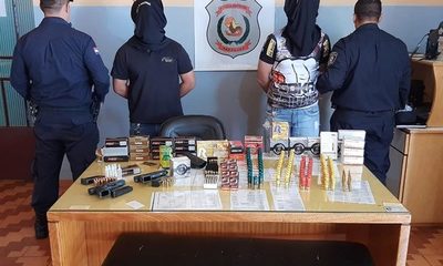 Detienen a hermanos con armas y municiones en Santa Rita
