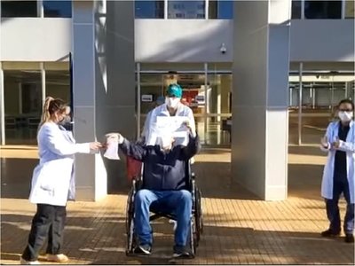 Alto Paraná: Paciente supera cuadro de Covid-19 y es dado de alta