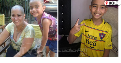 Primero como su mami y ahora como Mazzoleni: niño se rapó la cabeza