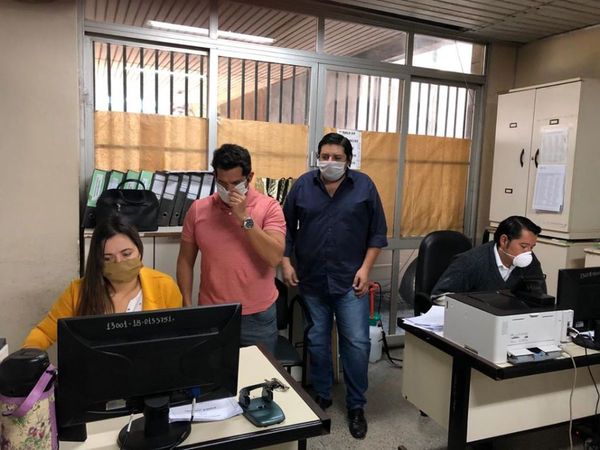 En el Palacio de Justicia siguen las audiencias a través de videollamada