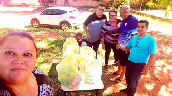 Gastaron todo el ahorro del club para repartir víveres