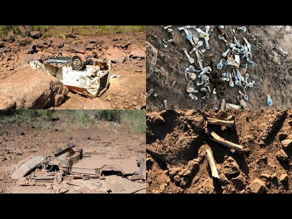 EL CAUDAL BAJO EN LOS RÍOS DE LA TRIPLE FRONTERA REVELA INSÓLITOS RESTOS