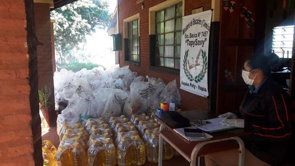 ESCUELAS INDÍGENAS DEL DISTRITO DE ITAPÚA POTY RECIBIERON KIT DE VÍVERES DE LA GOBERNACIÓN DE ITAPÚA