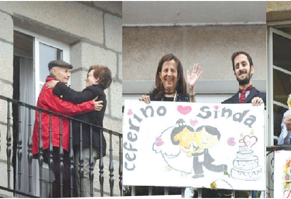 Bodas de oro: festejo de la gran siete en el balcón | Crónica