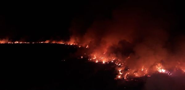 Incendio de gran magnitud en estancia de Carapeguá - Nacionales - ABC Color