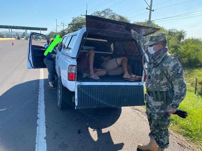 Pretendían burlar los controles “escondidos”