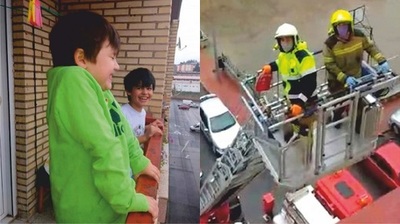 Bomberos españoles sorprenden a un niño paraguayo [VÍDEO]