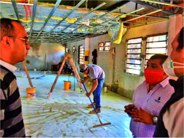 Avanza obra del nuevo pabellón en Hospital Pediátrico de Encarnación