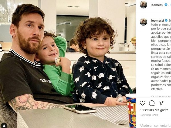 Messi agradece a los médicos su trabajo en la crisis del coronavirus