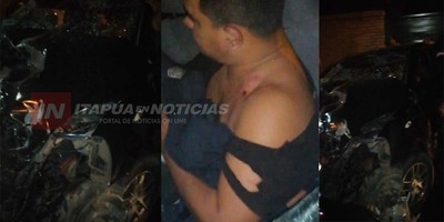 POLICÍA EN APARENTE ESTADO DE EBRIEDAD OCASIONA VIOLENTO ACCIDENTE EN LUQUE