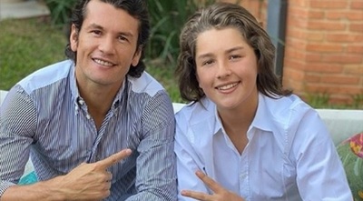 Nelson Haedo le dio la bienvenida en Instagram a su hijo