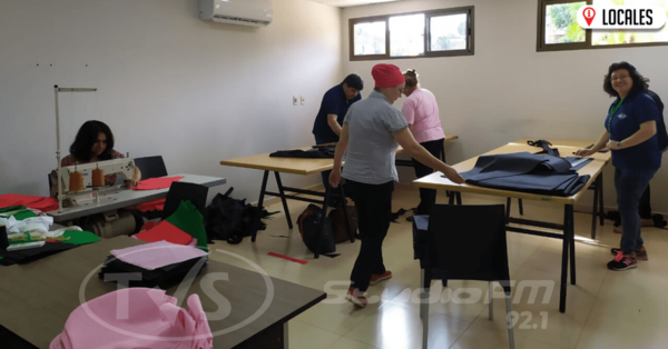 Realizan campaña solidaria para la elaboración de indumentarias para los profesionales de blanco