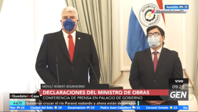HOY / Conferencia de prensa del ministro de Obras Públicas Arnoldo Wiens