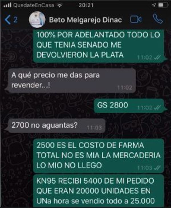 Caso Dinac: Melgarejo calificó de “chanta” a comerciante - A La Gran 7-30 - ABC Color