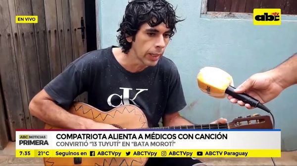 Compatriota alienta a médicos con canción - ABC Noticias - ABC Color