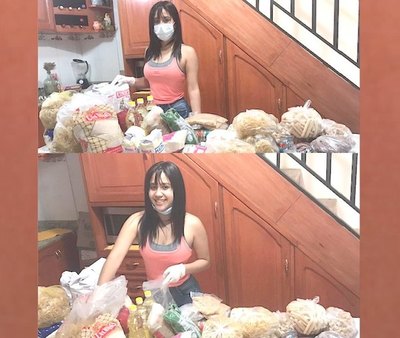 Modelo prepara kits de ayuda para familias de su natal Capiatá | Crónica