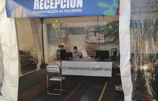 Hospital de Barrio Obrero destina un área exclusiva para pacientes respiratorios