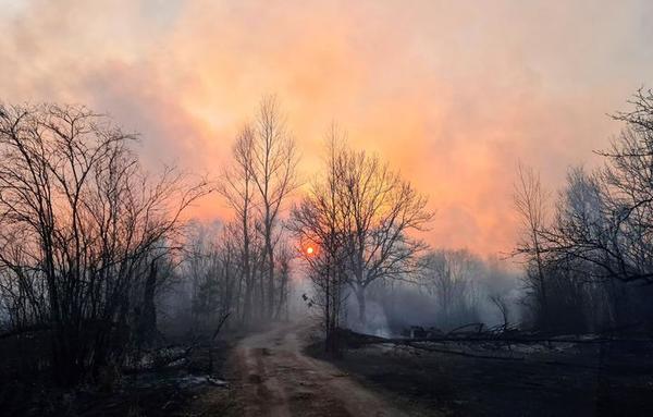 Incendios forestales en Chernóbil se van acercando a depósitos de la central nuclear