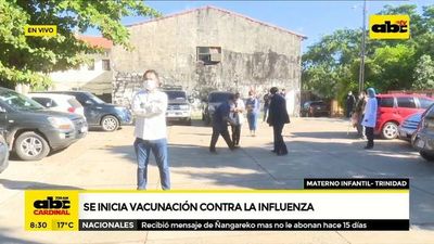 Inició vacunación contra la influenza en Materno Infantil de Trinidad - ABC Noticias - ABC Color