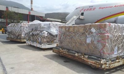 Avión con insumos médicos de China llegará el viernes: antes hará escala en EEUU