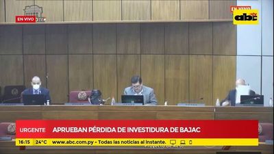 Aprueban pérdida de investidura de Bajac - ABC Noticias - ABC Color