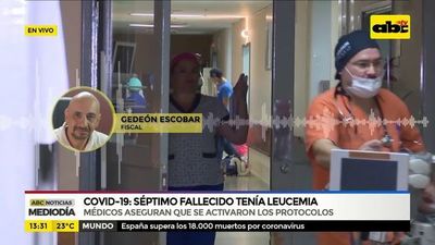 COVID-19: Séptimo fallecido tenía leucemia - ABC Noticias - ABC Color