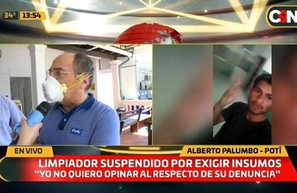 Caso limpiador suspendido por exigir insumos: Empresa Potî da su versión. - C9N