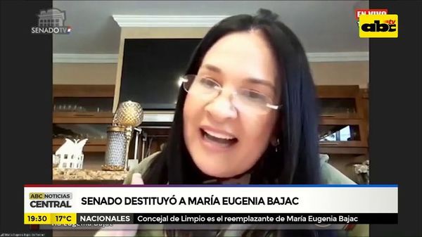 María Eugenia Bajac perdió su investidura - ABC Noticias - ABC Color