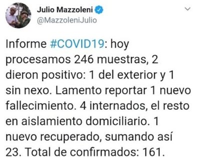 Mazzoleni anunció otra víctima fatal: van 8 ya | Crónica