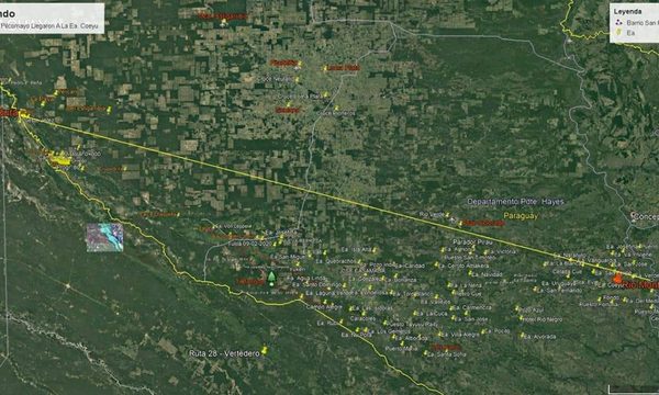 El Pilcomayo ya tiene más de 500 km de recorrido y se dirige hacia el río Paraguay