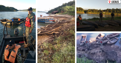 Importante cantidad de embarcaciones clandestinas fueron descubiertas en distintos puntos del río Paraná