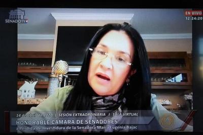 Senado destituye a Maria Eugenia Bajac